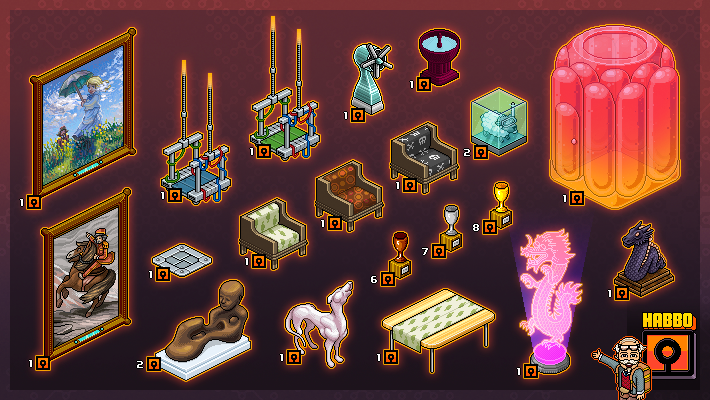 Habbo Relics — legacy furni item converted to blockchain Relic